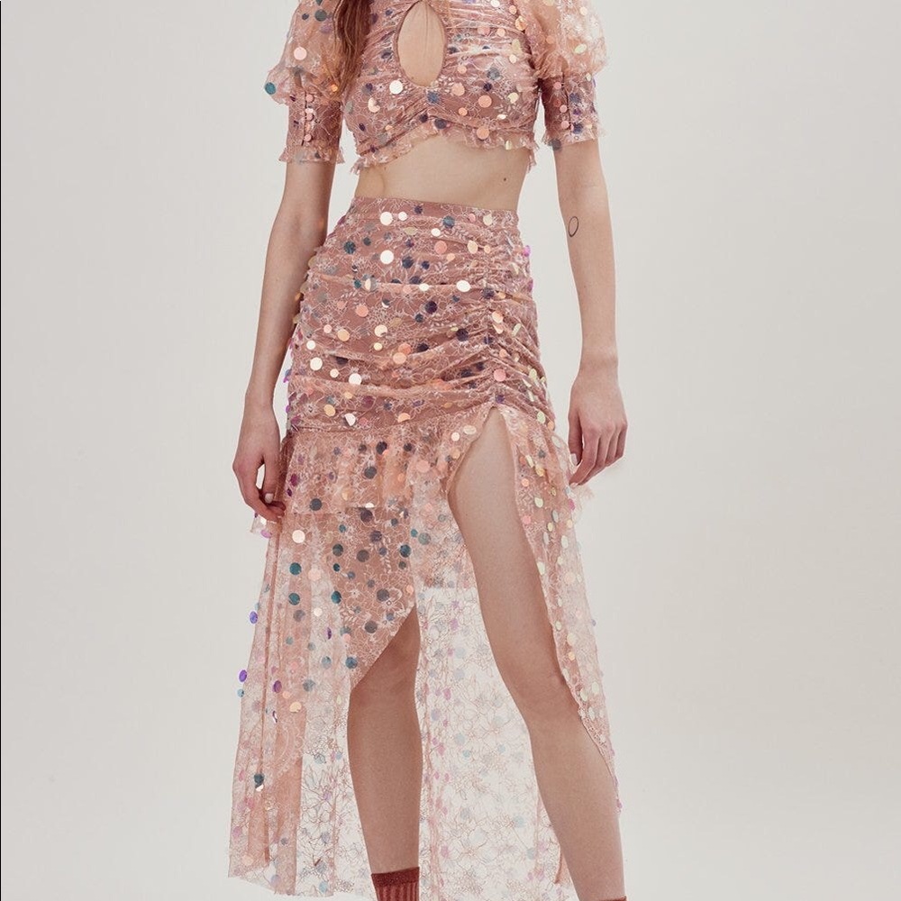 NWT For Love & Lemons Ace Skirt